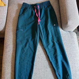 Figs Carribean blue joggers size small
